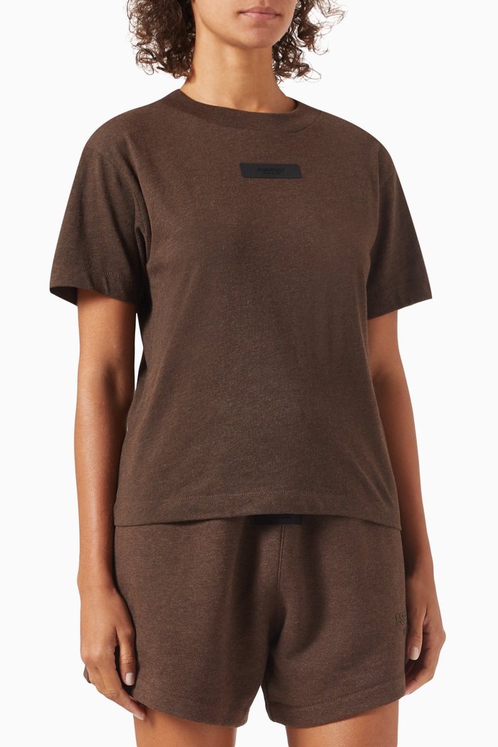 

Short-sleeve T-shirt in Cotton Blend, Grey