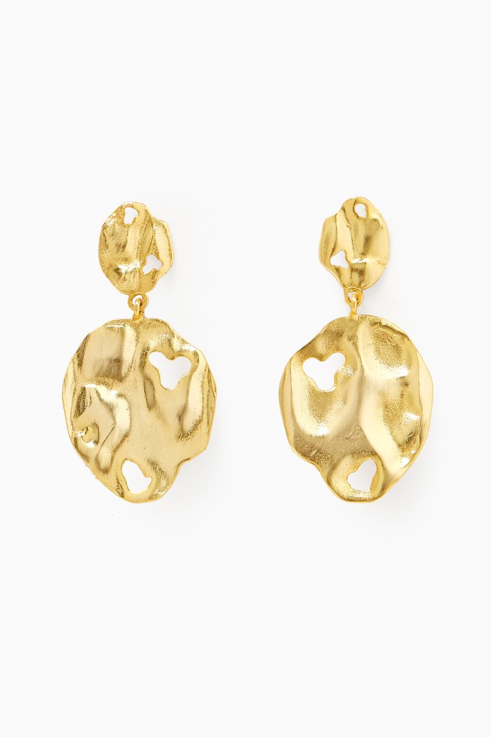 

Abstract Earrings in 18kt Gold-plated Bronze