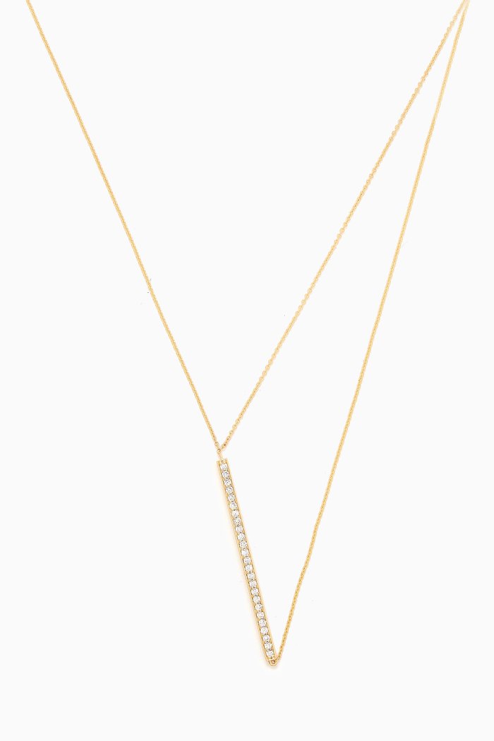 

Diamond Line Necklace in 14kt Yellow Gold