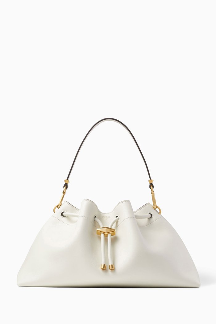 

Cinch M Shoulder Bag in Calf Leather, Gold