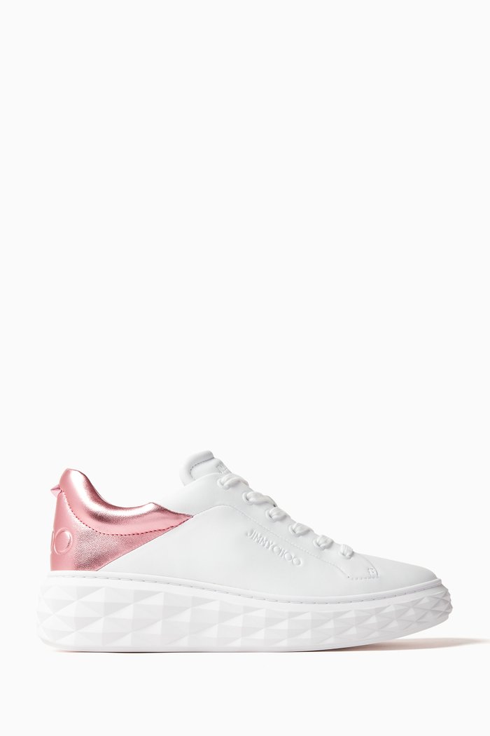 

Diamond Maxi F II Sneakers in Leather, White
