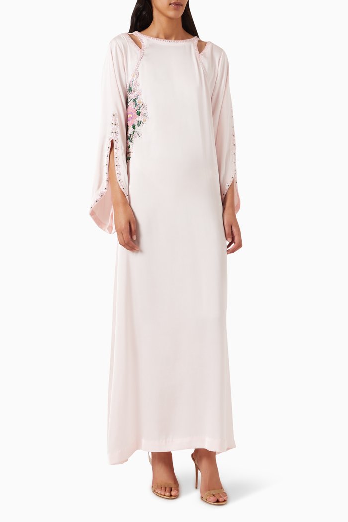 

Bead-embellished Kaftan, Pink