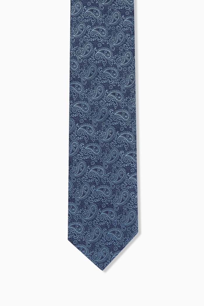 

Paisley Tie in Silk, Blue