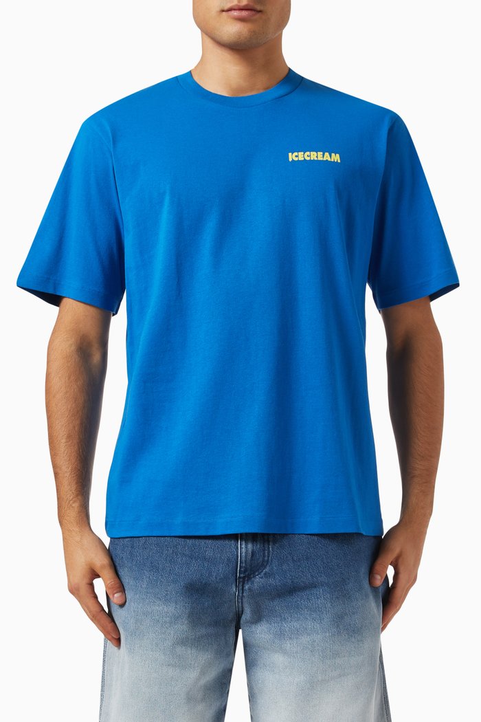 

We Serve It Best T-shirt in Cotton-jersey, Blue