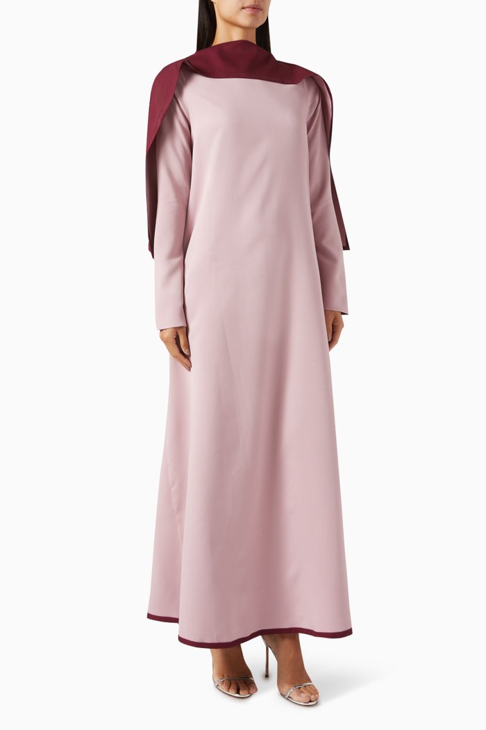 

Ruffled Sleeves Kaftan, Pink
