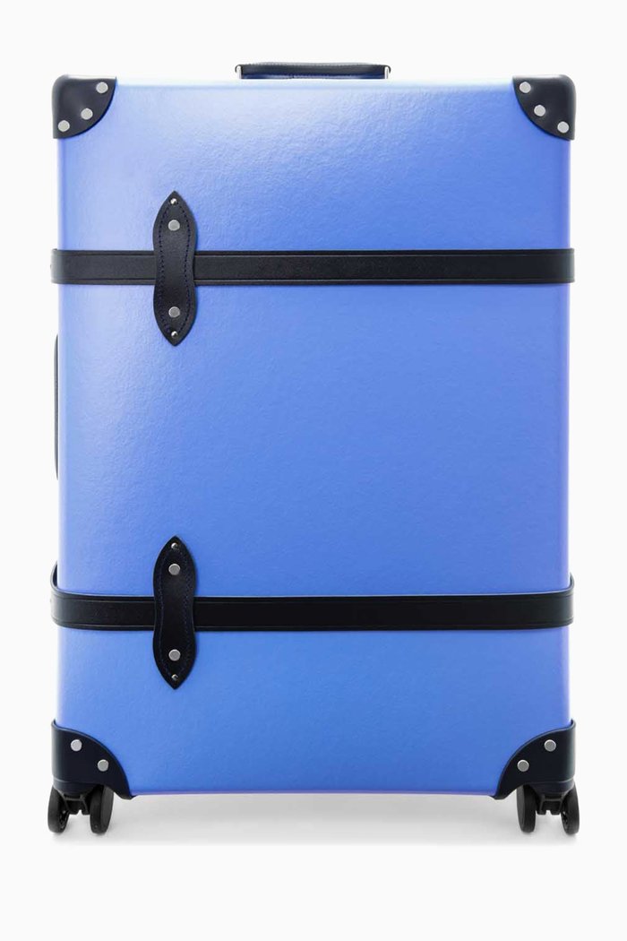 Large Centenary 4 Wheel Check-in Suitcase, Blue