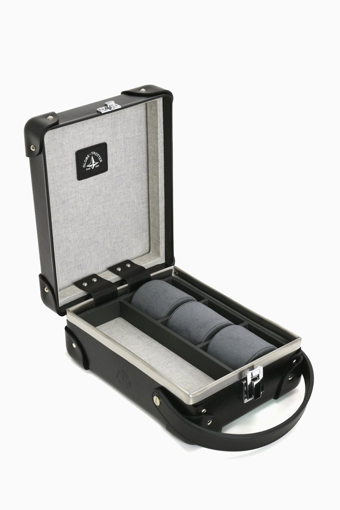 Centenary 3-Slot Watch Case, Black