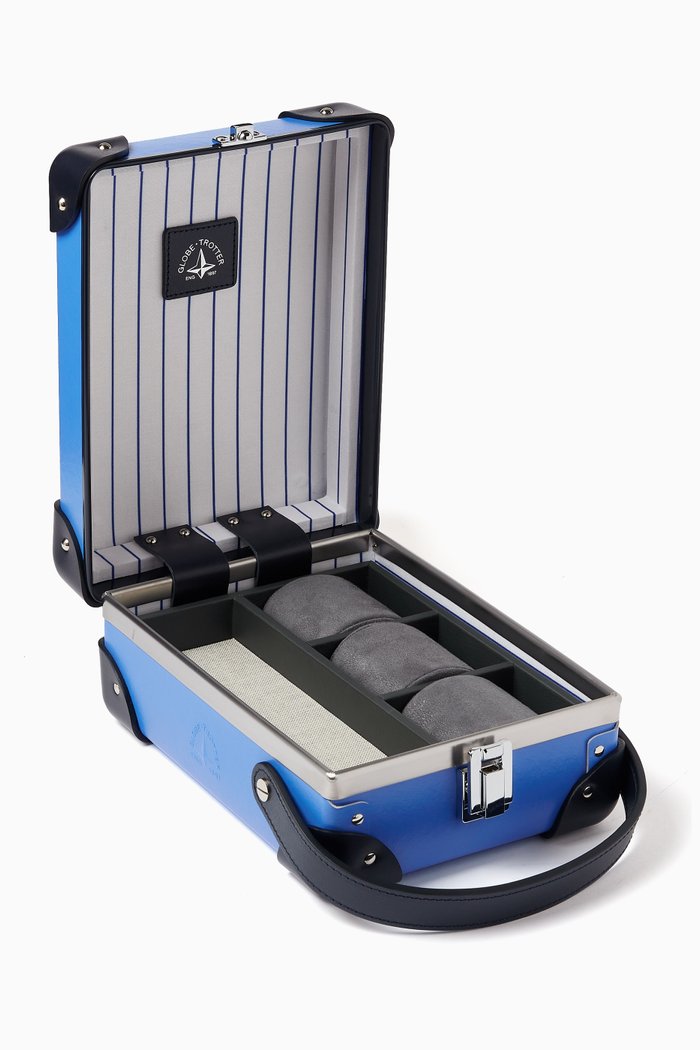 

Centenary 3-Slot Watch Case, Blue