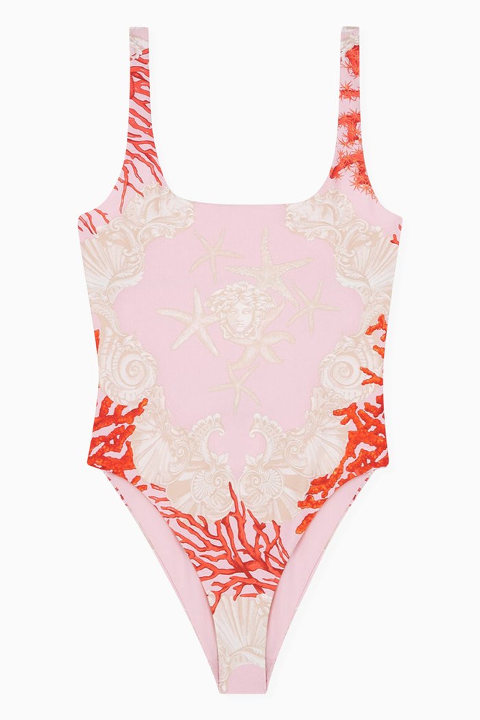 

Barocco Sea One-piece Swimsuit in Lycra, Multicolour