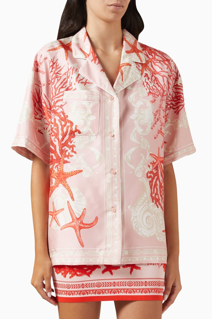 

Barocco Sea Shirt in Silk, Multicolour