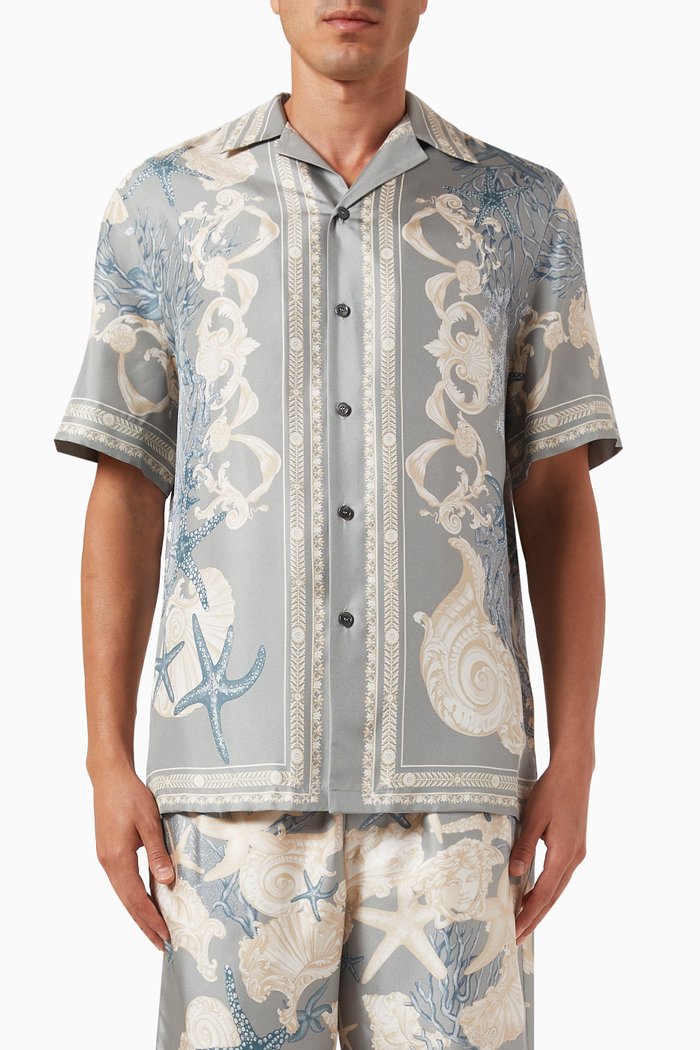 

Barocco Sea Shirt in Silk, Multicolour