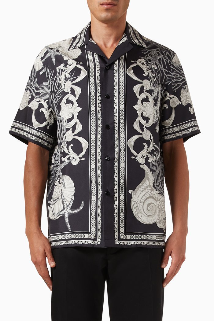 

Barocco Sea Shirt in Silk, Multicolour