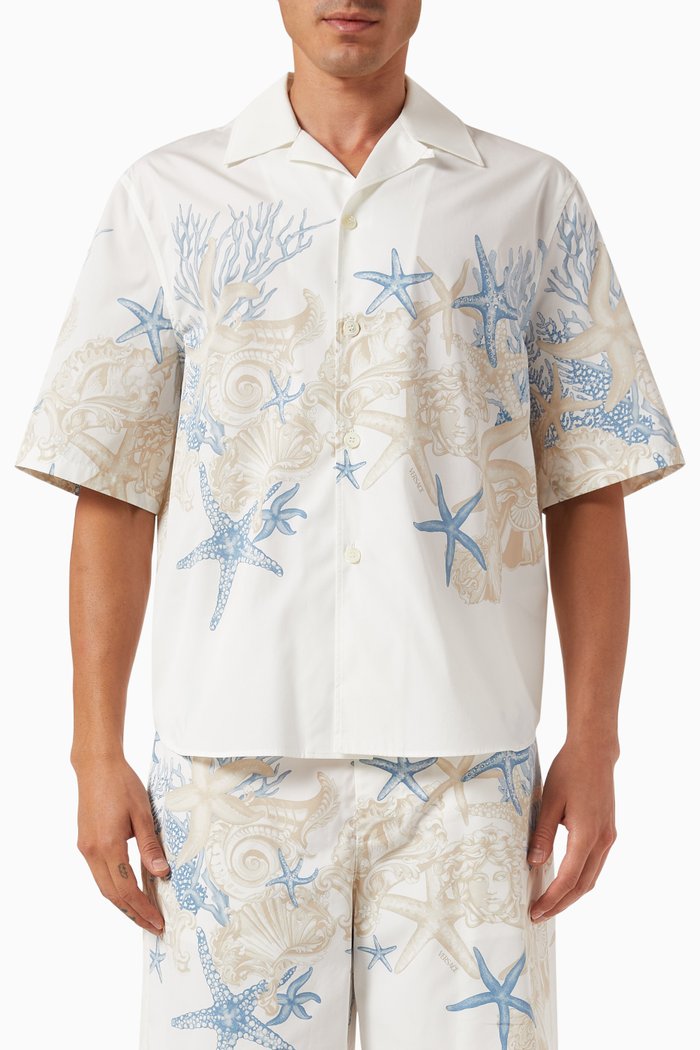 

Barocco Sea Shirt in Cotton Poplin, Multicolour