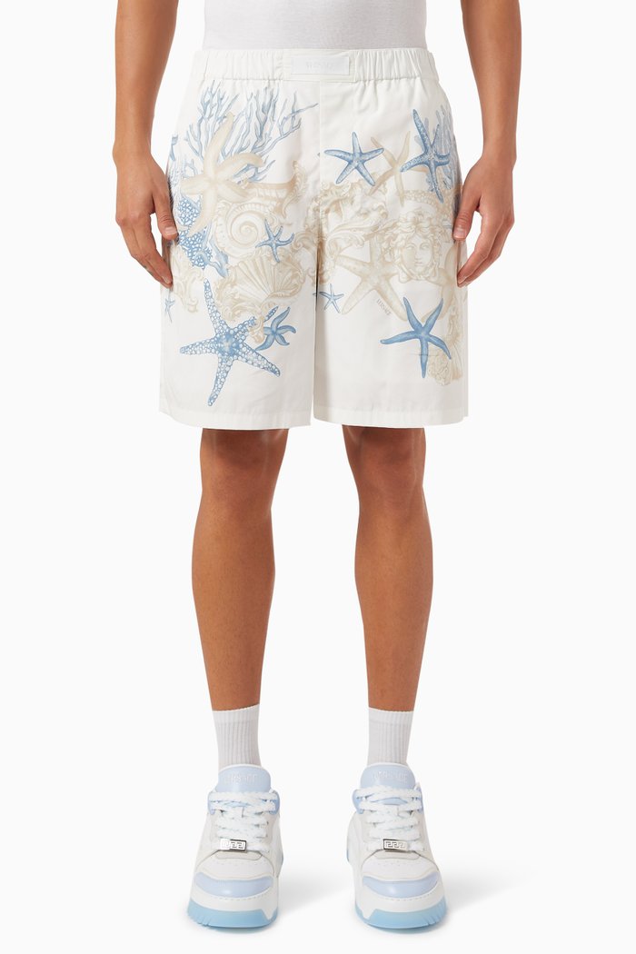 

Barocco Sea Shorts in Cotton Poplin, Multicolour