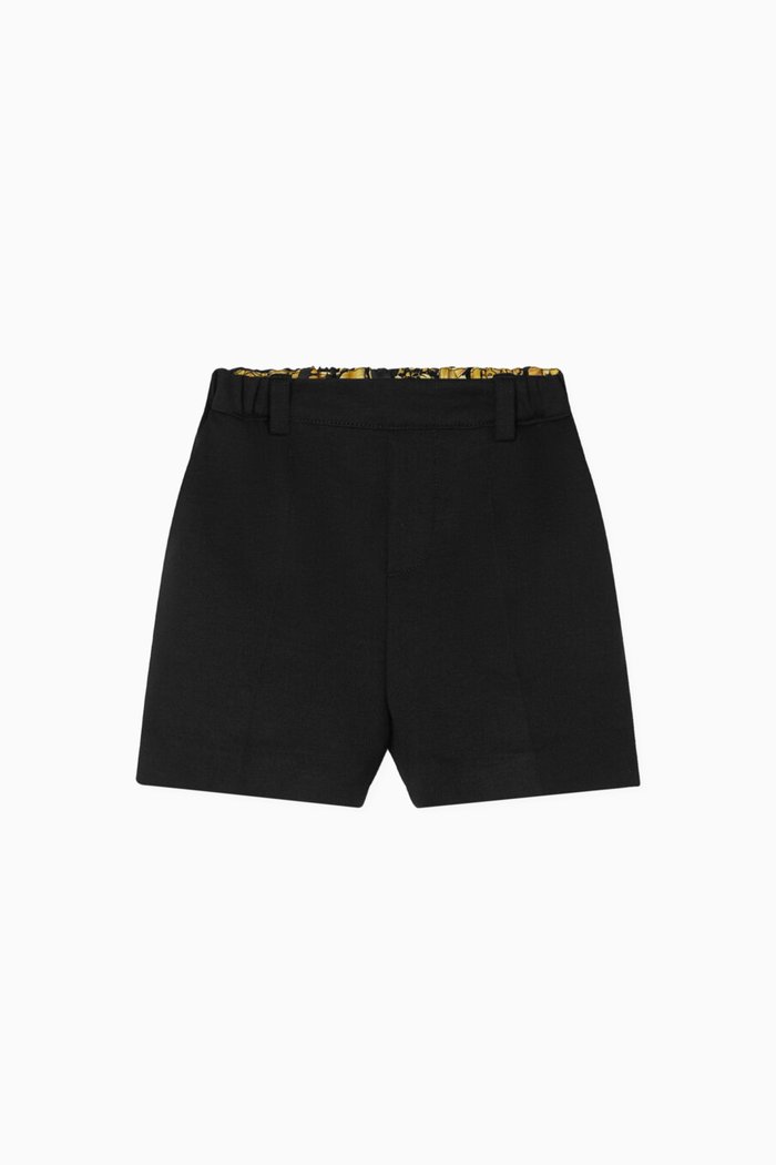 

Barocco Shorts in Stretch-Jersey, Black