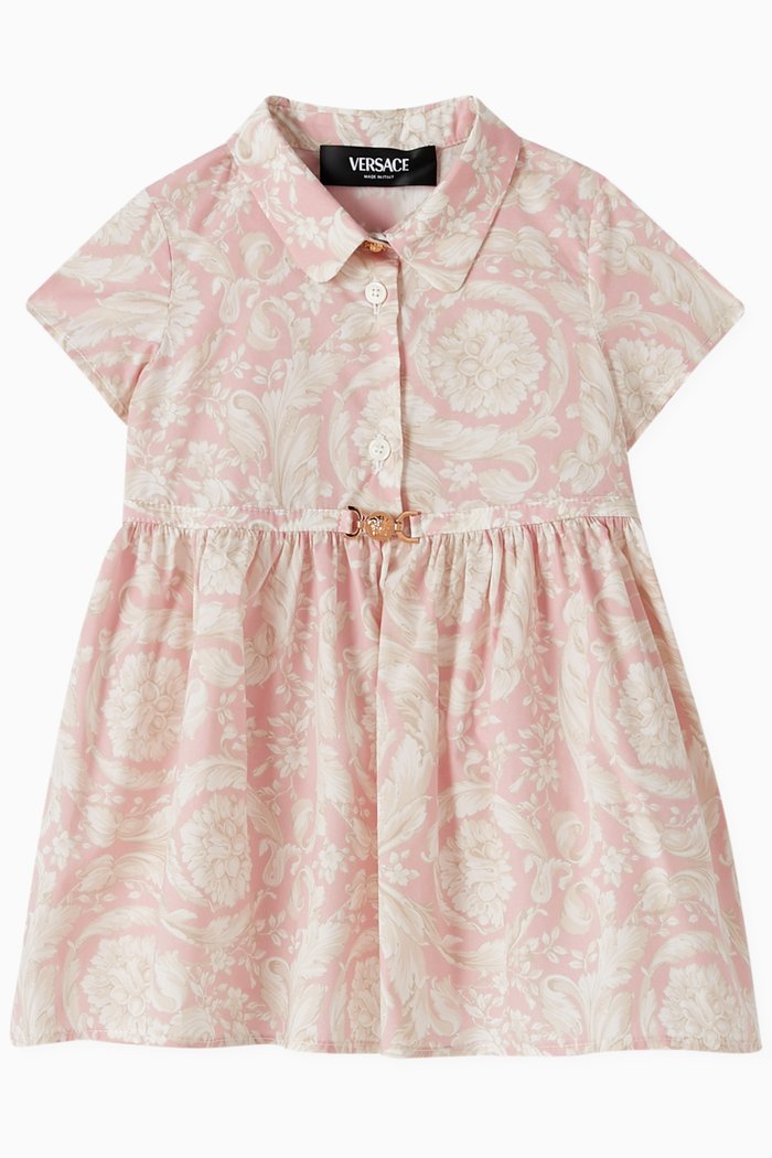 

Barocco-print Dress in Poplin, Multicolour