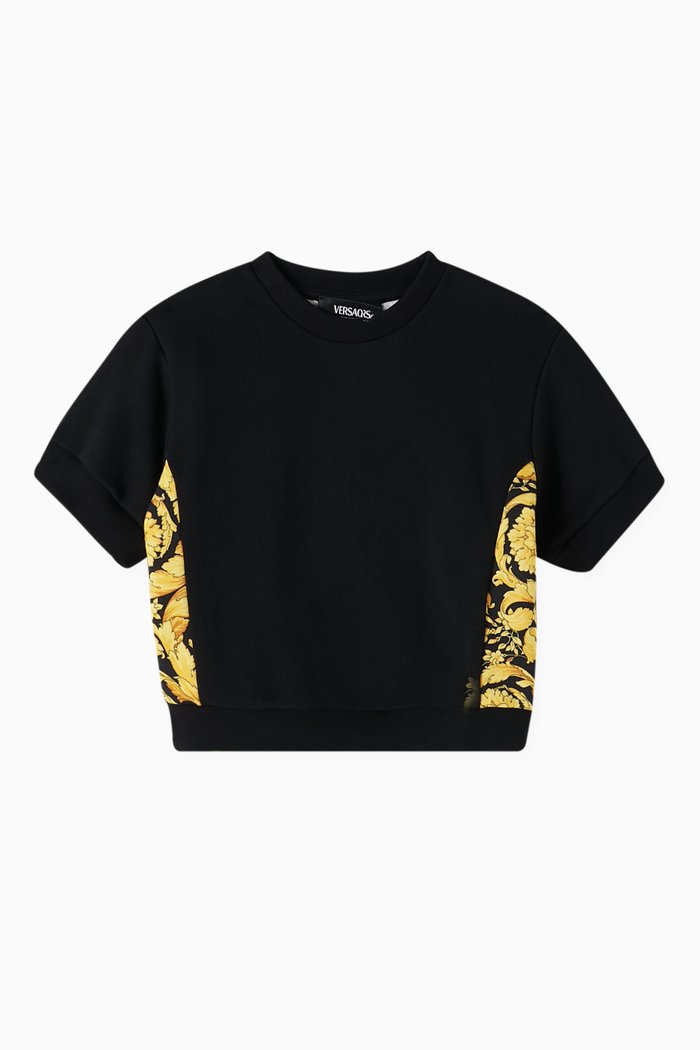 

Barocco-print Sweatshirt in Cotton Fleece, Multicolour