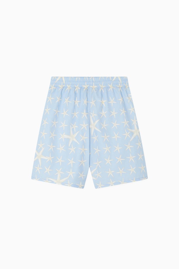 

Stella Marina Bermuda Shorts in Cotton Poplin, Multicolour