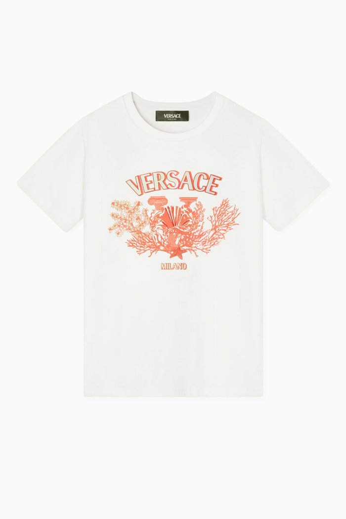

University Coral T-shirt in Cotton, Multicolour