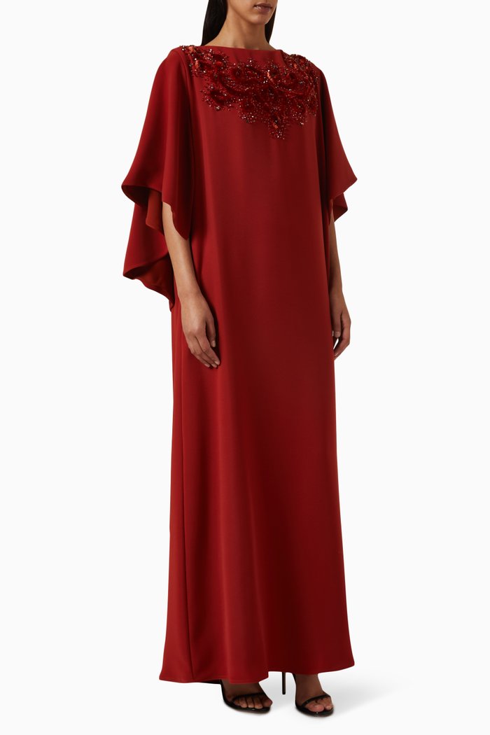 

Bead-embellished Cape Kaftan, Pink