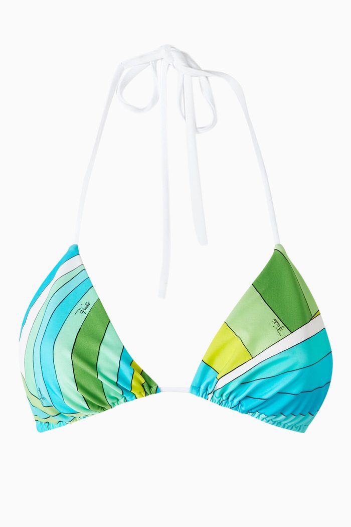 

Iride-print Bikini Top, Multicolour