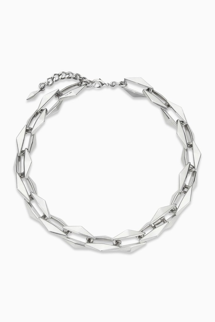 

Diamond-cut Chain Necklace in Metal, Silver