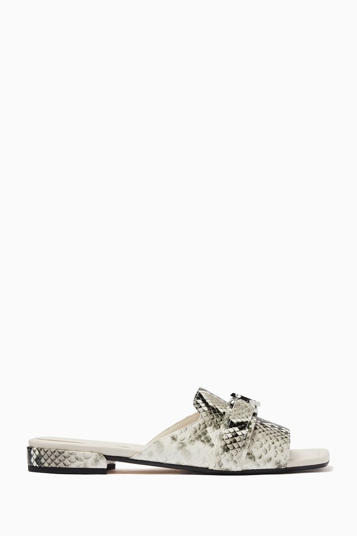 

Nako Flat Sandals in Leather, Multicolour