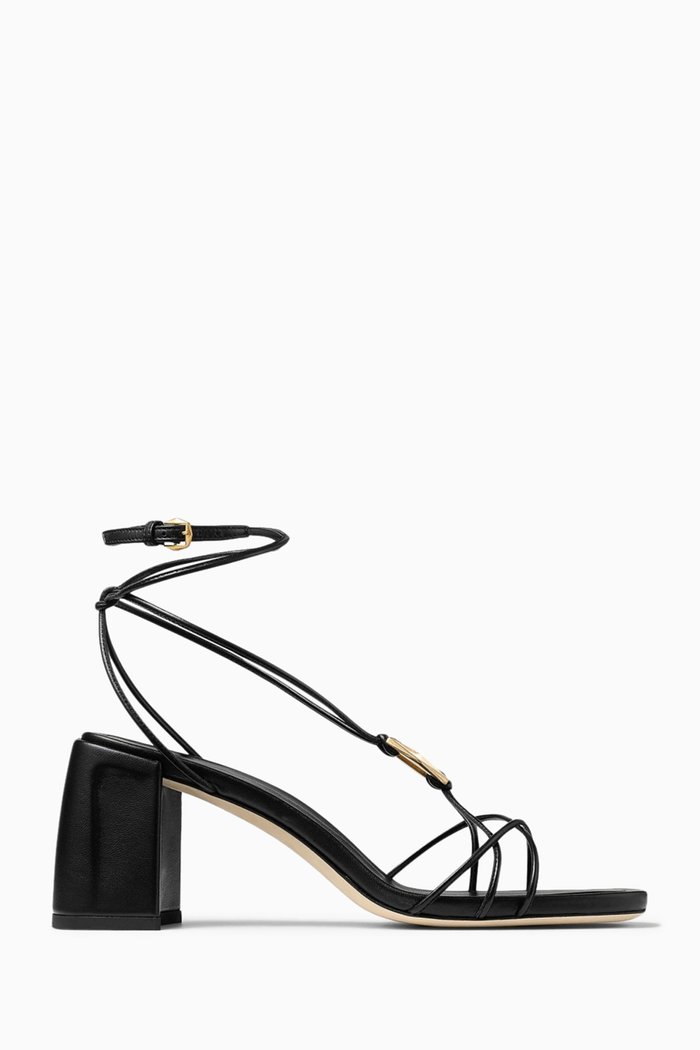 

Onyx 70 Sandals in Leather, Black