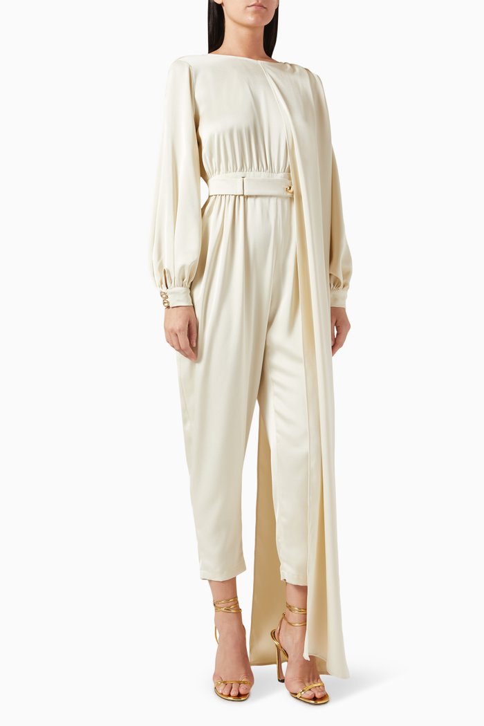 

Draped Jumpsuit, Neutral