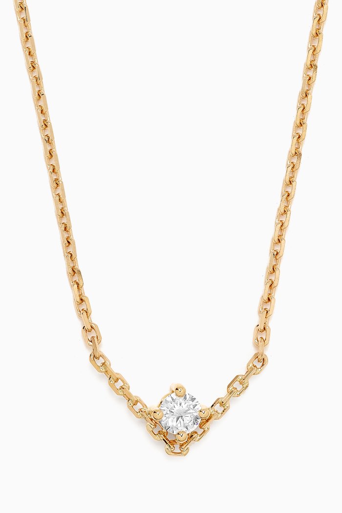 

Solitaire Diamond Necklace in 18kt Yellow Gold