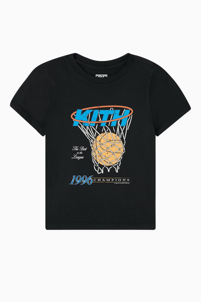 

Logo Hoops Vintage T-shirt in Cotton, Black