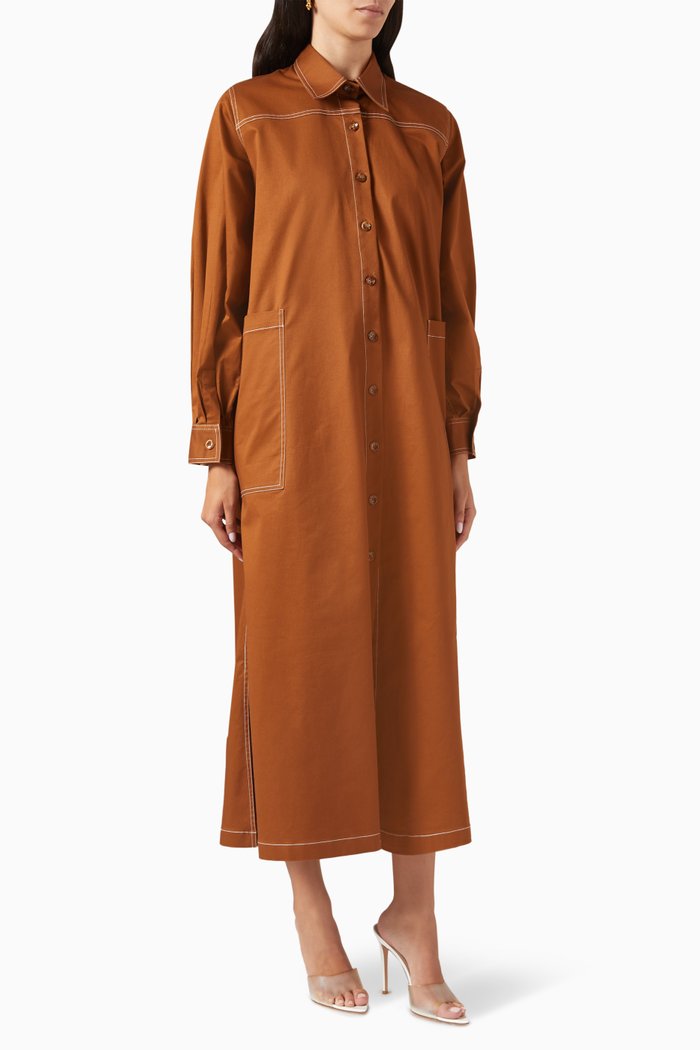 

Relaxed Coat, Brown