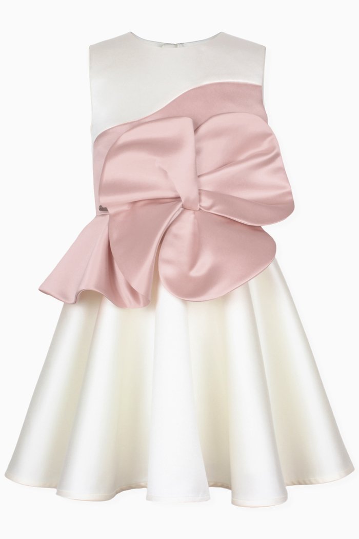 

Florette Dress in Satin, Pink