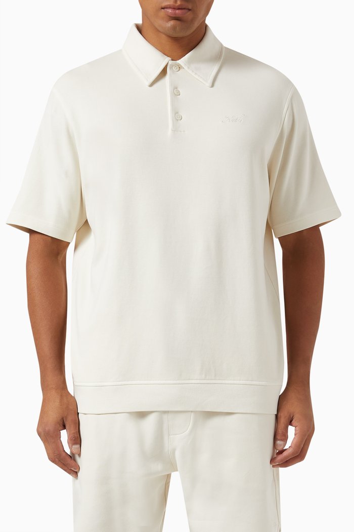 

Crystal Wash Graham Polo Shirt in Cotton Interlock, Neutral