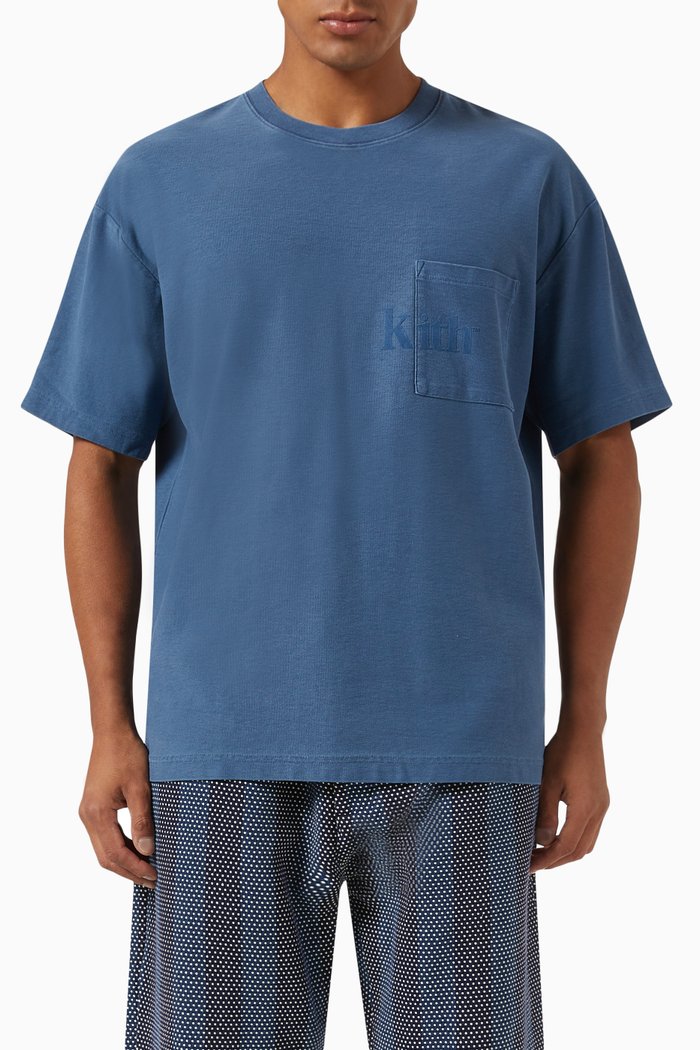 

Quinn T-shirt in Cotton-jersey, Blue