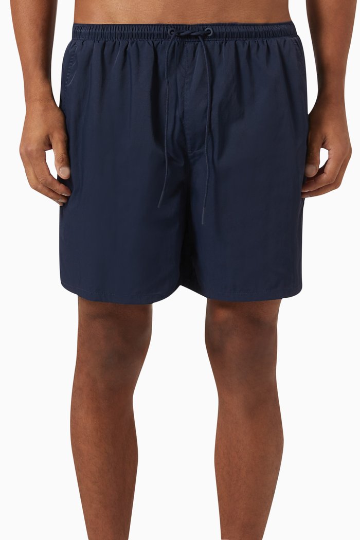 

Collins Water-activated Monogram Swim Shorts, Blue