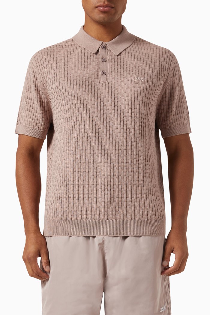 

Tilden Polo Shirt in Cotton-blend, Pink