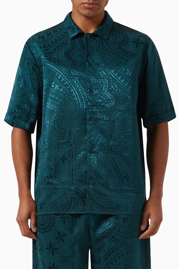 

Reade Shirt in Jacquard Faille, Multicolour
