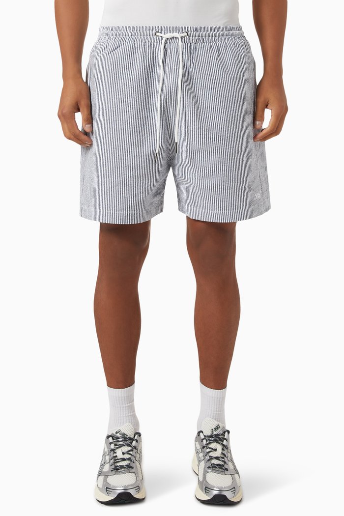 

Active Shorts in Seersucker, Blue