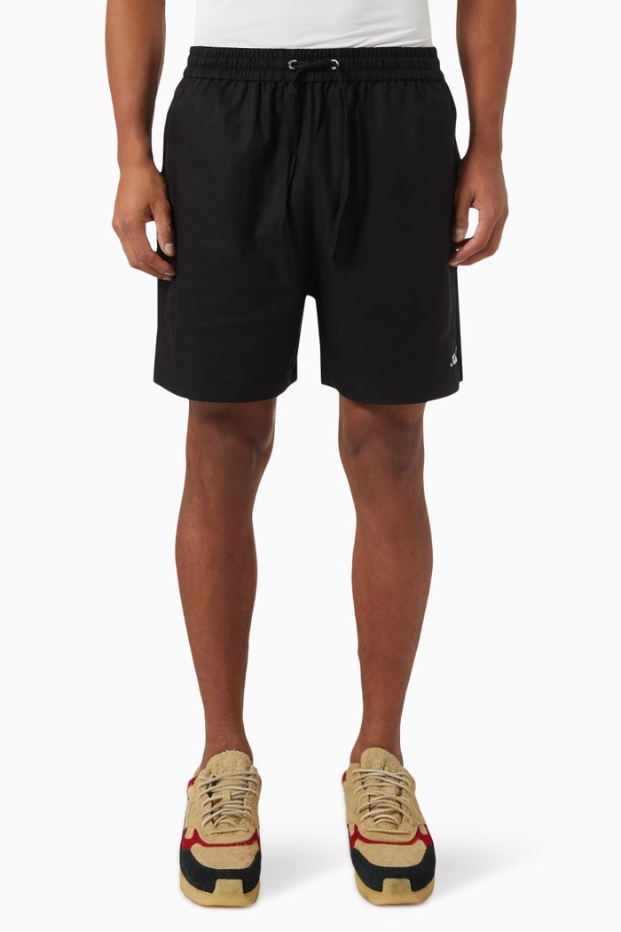 

Active Shorts in Silk-cotton, Black