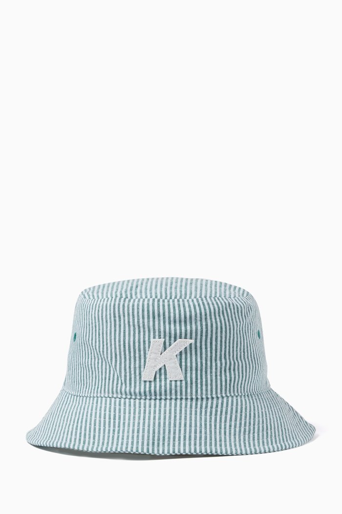 

Dawson Bucket Hat in Seersucker, Green