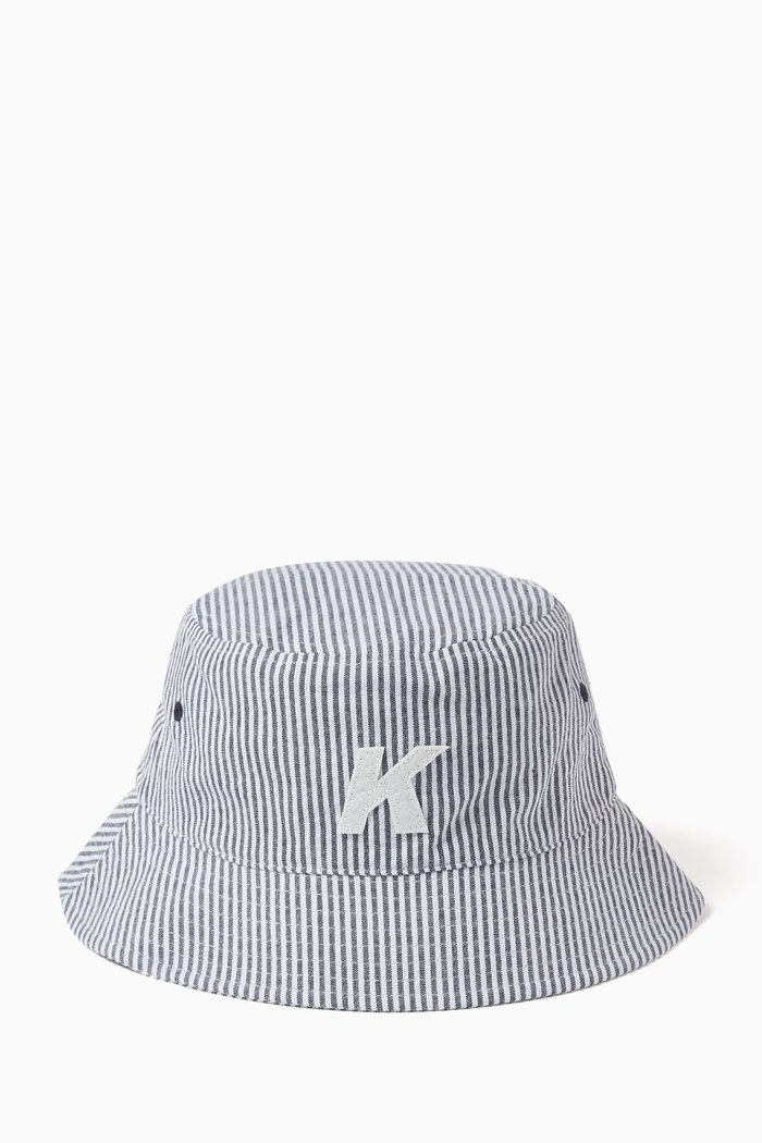 

Dawson Bucket Hat in Seersucker, Blue