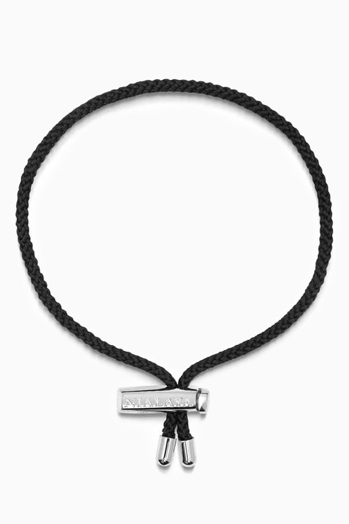

Lock String Bracelet, Black