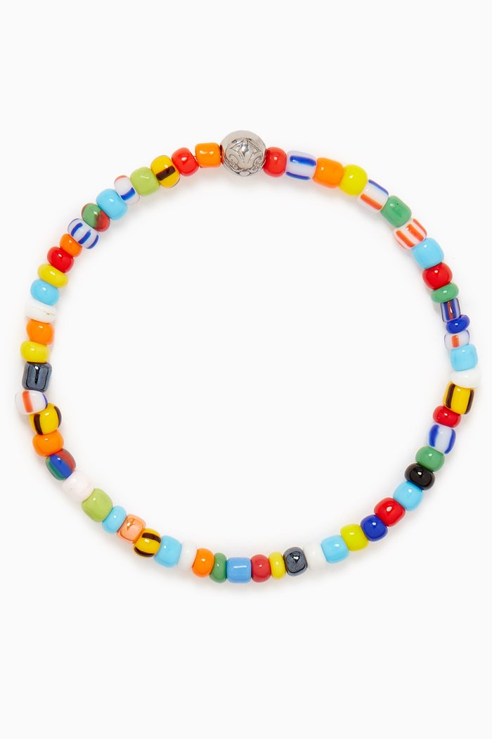 

Vintage Trifocal Beaded Bracelet, Multicolour