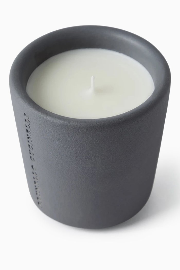 Maxi Ebony & Teak Scented Candle, Grey