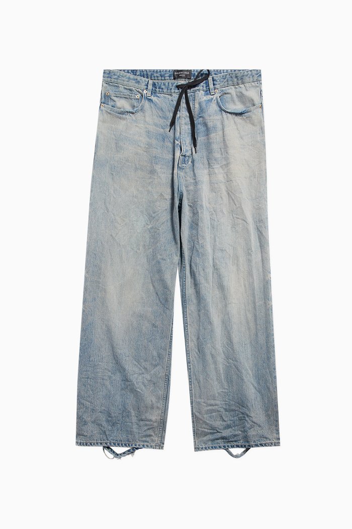 

Oversize Baggy Pants in Organic Denim, Blue
