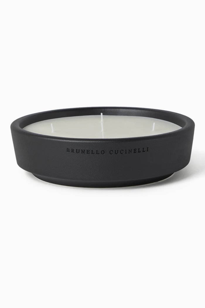 

Extra-large Scented Candle in Matte Ceramic Vessel, Black
