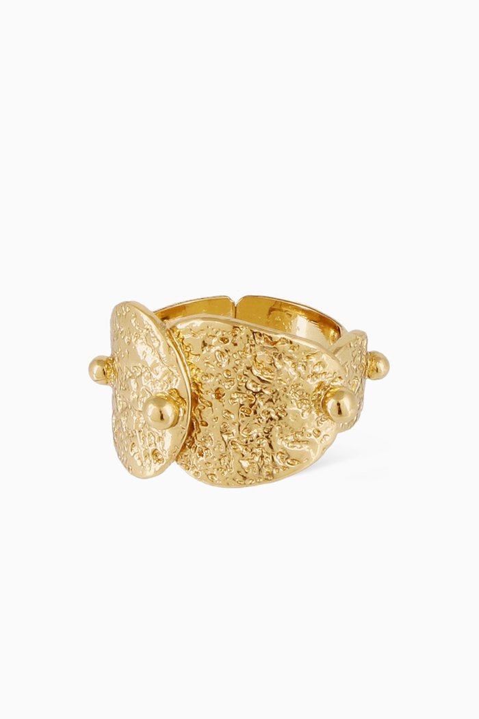 

Eclipse Ring in 24kt Gold-plated Metal