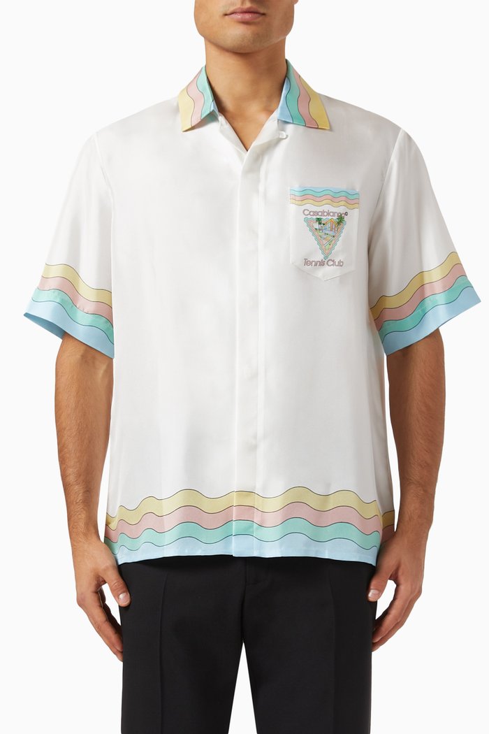 

Maison de Reve Cuban Shirt in Silk, Multicolour