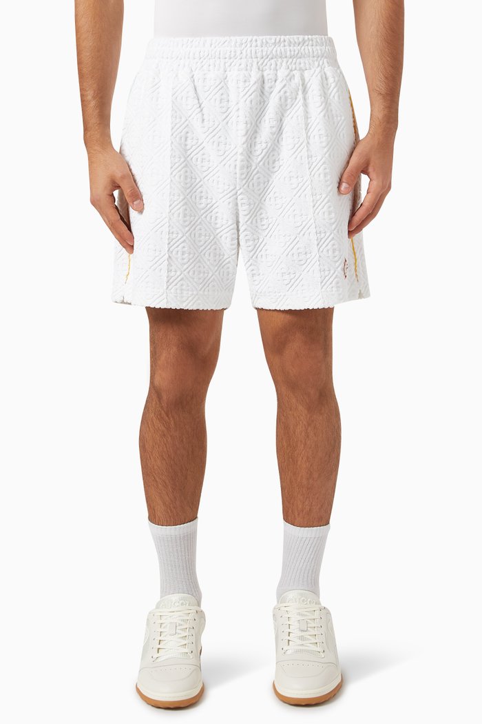 

Monogram Shorts in Jacquard-terry, White